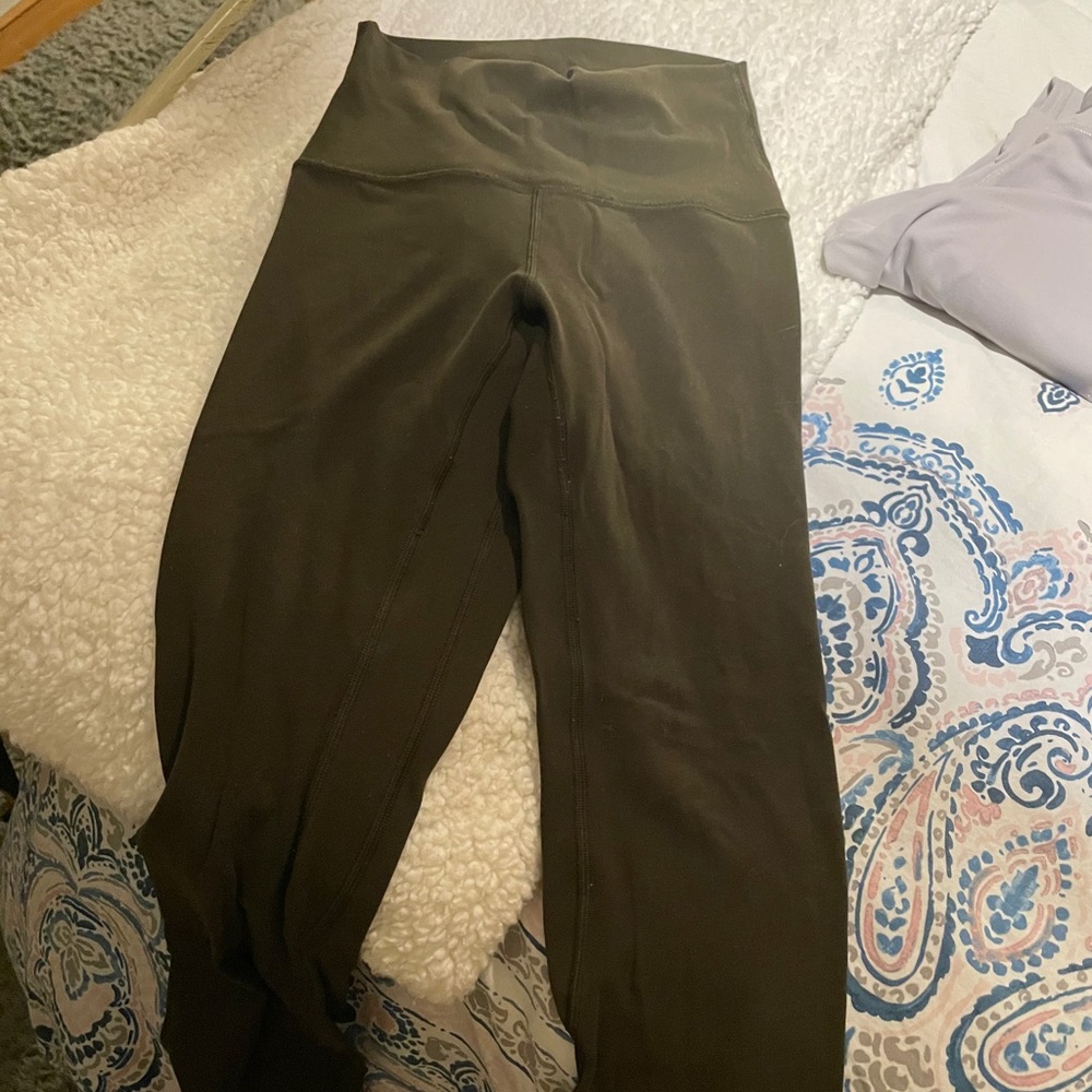 Lululemon army green align leggings